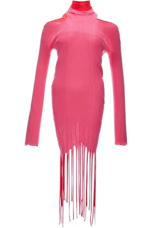 Bottega Veneta Femme, Robes, Rose, Taille: 42 FR Robe en Coton Rose