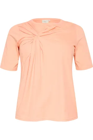 Kaffe Femme, Tops, , Taille: 42 FR T-shirt Nectar de Pêche avec Détail de