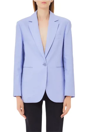 Liu Jo Femme, Vestes, Bleu, Taille: 38 FR Veste fendue pour un look élégant