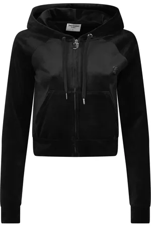 Juicy Couture Femme, Sweatshirts et sweats à capuche, Noir, Taille: 36 FR Sweat à capuche noir Madison pour femmes