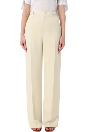 Dondup Femme, Pantalons, , Taille: W30 Pantalon Palazzo en Lin