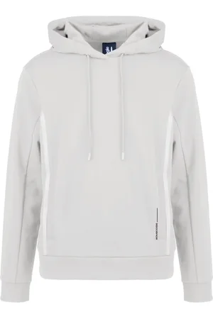 Bomboogie Homme, Sweatshirts et sweats à capuche, Blanc, Taille: L Stretch Technical Sweat à capuche