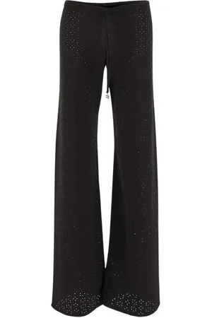FISICO Femme, Pantalons, Noir, Taille: 40 FR Pantalon Sangallo à Cordon