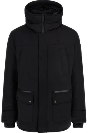 Guess Homme, Vestes, Noir, Taille: XL Veste d`hiver à capuche