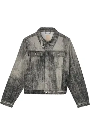 Camper Homme, Vestes, Gris, Taille: M Veste en Denim Noir - Style Paint