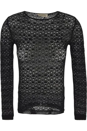 GENTRYPORTOFINO Femme, Pulls, Noir, Taille: 34 FR Maille Élégante pour Femmes