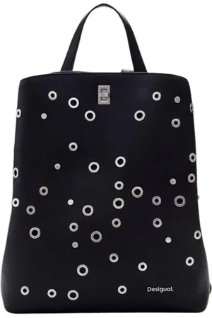 Desigual Femme, Sacs, Noir, Taille: ONE Size Collection de sacs à dos en polyuréthane pour femmes