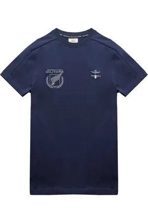Aeronautica Militare Homme, Tops, Bleu, Taille: XL T-shirt en coton