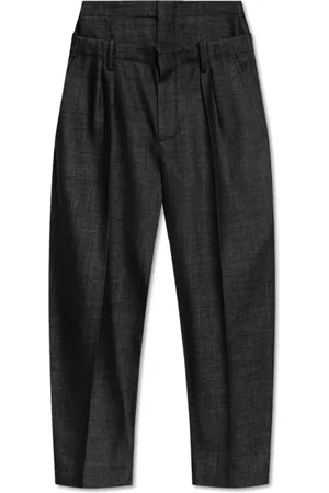 Victoria Beckham Femme, Pantalons, Noir, Taille: 38 FR Pantalon en laine
