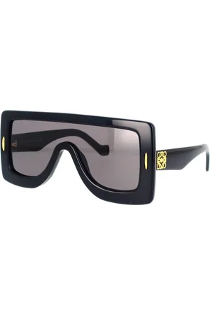 Loewe Unisex, Accessoires, Noir, Taille: ONE Size Chunky Anagram Lunettes de Soleil Élégante Forme Masque