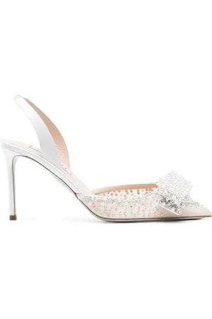 Aquazzura Femme, Chaussures, Blanc, Taille: 37 1/2 EU Élégantes Escarpins Slingback en Off