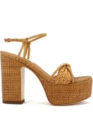 Casadei Femme, Chaussures, Brun, Taille: 36 EU Sandales en cuir Lux Hanoi avec Bio