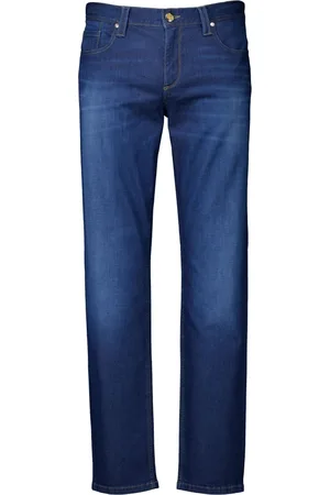 Alberto Homme, Jeans, Bleu, Taille: W32 L34 Jean Pipe Bleu Élégant