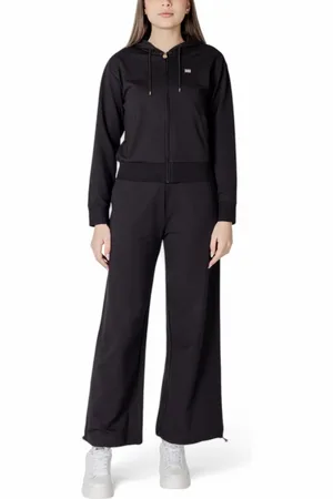 EA7 Femme, Sport, Noir, Taille: 44 FR Ensemble de survêtement élégant pour femme pour un usage quotidien