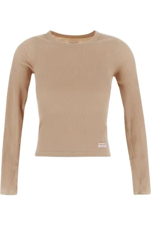 Alexander Wang Femme, Tops, , Taille: 38 FR T-shirt à manches longues côtelé