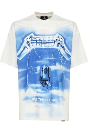 Represent Homme, Tops, Blanc, Taille: M T-shirts et Polos Blancs Style Metallica