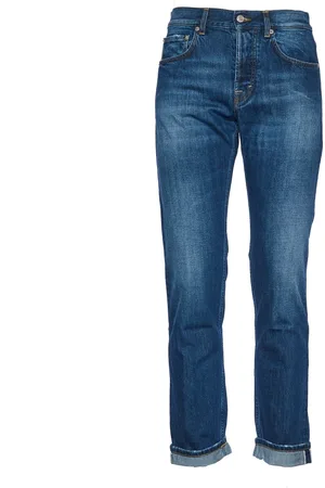 DEPARTMENT FIVE Homme, Jeans, Bleu, Taille: W34 Jean Denim Régulier avec Effet Lavé