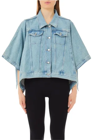 Liu Jo Femme, Vestes, Bleu, Taille: 38 FR Veste Campus pour Tenues Élégantes