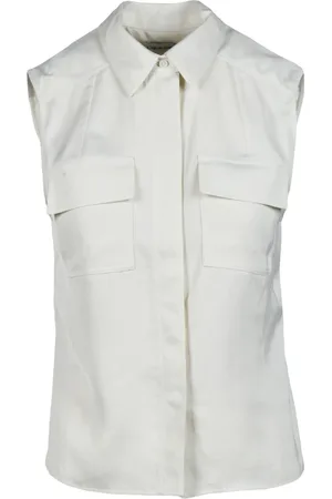 Calvin Klein Femme, Vestes, Blanc, Taille: 44 FR Top en polyester
