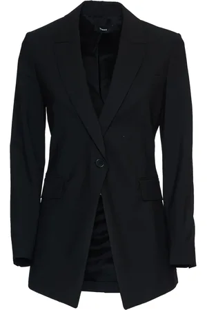 THEORY Femme, Vestes, Noir, Taille: 40 FR Blazer en laine mérinos noire