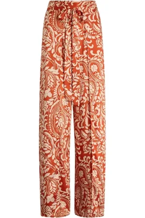 Liu Jo Femme, Pantalons, Multicolore, Taille: 42 FR Pantalon élégant rouge femme