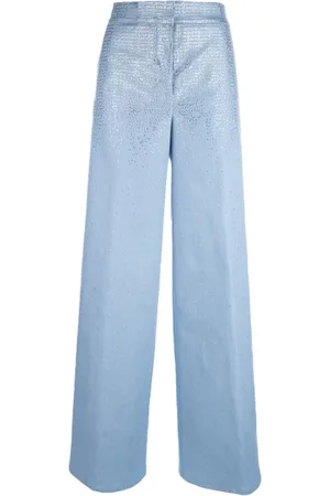 GENNY Femme, Pantalons, Bleu, Taille: 40 FR Pantalons élégants pour hommes et femmes