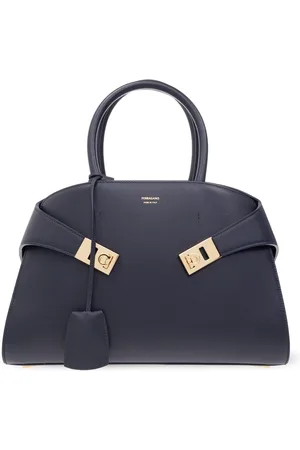 Salvatore Ferragamo Femme, Sacs, Bleu, Taille: ONE Size Sac à bandoulière ‘Hugo’