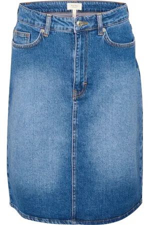 Part Two Femme, Jupes, Bleu, Taille: 34 FR Jupe en jean bleu avec poches