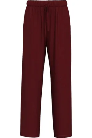 MARELLA Femme, Pantalons, Rouge, Taille: 42 FR Bordeaux Pantalon Femme Élégant et