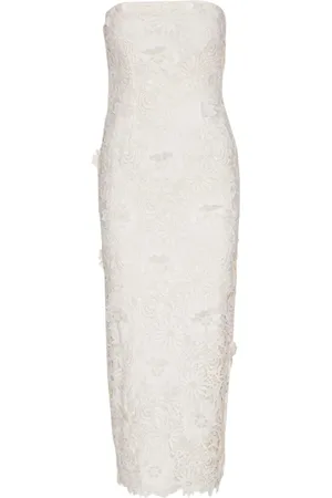 ROTATE Femme, Robes, Blanc, Taille: 40 FR Robe en Polyester Blanc
