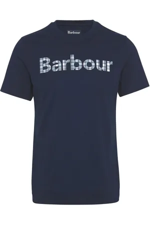 Barbour Homme, Tops, Bleu, Taille: XL T-shirt Bleu Kilnwick Coupe Classique