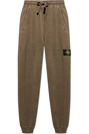 Stone Island Homme, Pantalons, Brun, Taille: L Pantalon de survêtement avec patch amovible