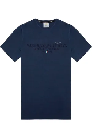 Aeronautica Militare Homme, Tops, Bleu, Taille: XL T-shirt Casual en Coton