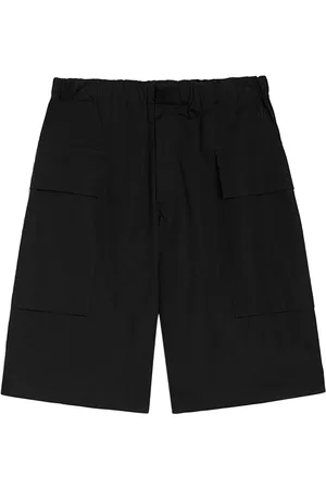 Jil Sander Homme, Shorts, Noir, Taille: L Shorts noirs en coton avec taille élastique