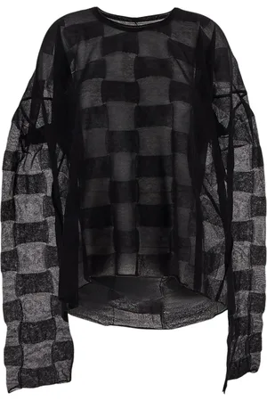 UMA WANG Femme, Blouses et Chemises, Noir, Taille: 42 FR Pull Oversize Rectangle pour Femmes