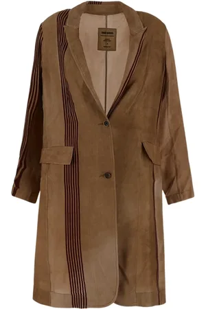 UMA WANG Femme, Manteaux, Brun, Taille: 42 FR Veste Élégante pour Femmes