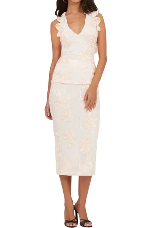 ROTATE Femme, Robes, , Taille: 42 FR Haut en Poudre Rose avec Style