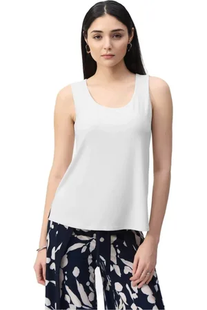 Joseph Ribkoff Femme, Tops, Blanc, Taille: 44 FR Débardeur blanc élégant et polyvalent