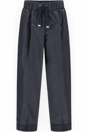 HERNO Femme, Pantalons, Bleu, Taille: 38 FR Pantalons Élégants