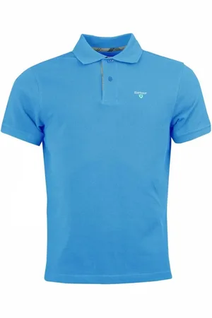 Barbour Homme, Tops, Bleu, Taille: M Polo Tartan Piquet Classique