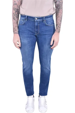 PT Torino Homme, Jeans, Bleu, Taille: W34 Jean Slim en Denim Extensible