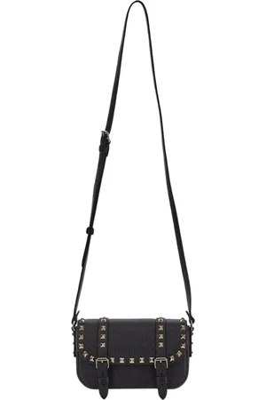 VALENTINO GARAVANI Femme, Sacs, Noir, Taille: ONE Size Étui Téléphone en Cuir Clouté