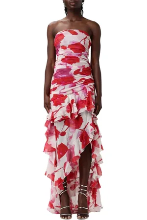 BLUMARINE Femme, Robes, Multicolore, Taille: 38 FR Robe à volants dans le style Georg
