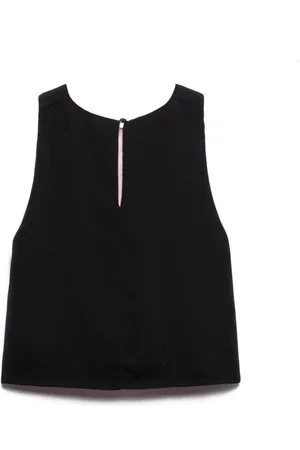 ANIYE BY Femme, Tops, Noir, Taille: 38 FR Encolure Graphique Maxi Haut