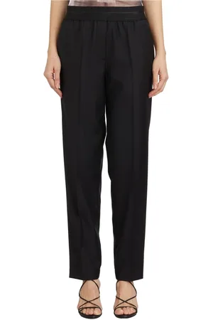 Helmut Lang Femme, Pantalons, Noir, Taille: 36 FR Pantalon Tapered en Laine