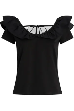 Liu Jo Femme, Blouses et Chemises, Noir, Taille: 36 FR Élégance Intemporelle T-shirt Noir