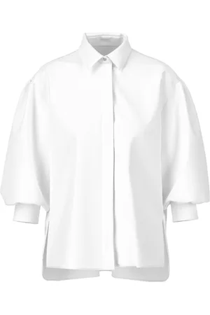 Marc Cain Femme, Blouses et Chemises, Blanc, Taille: 42 FR Élégante Chemise Blanche