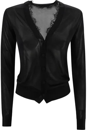 MVP Wardrobe Femme, Pulls, Noir, Taille: 38 FR Gilets Cardigan Noir