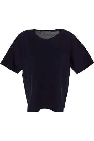 GENTRYPORTOFINO Femme, Pulls, Bleu, Taille: 42 FR Maille Élégante pour Femmes