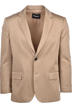 Dondup Homme, Vestes, Brun, Taille: L Veste de blazer en mélange coton soie